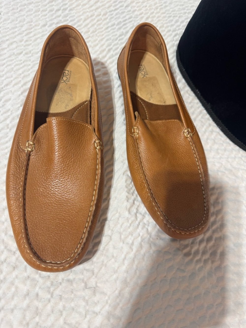 Men's Classic Tan Leather Slip-On Loafers